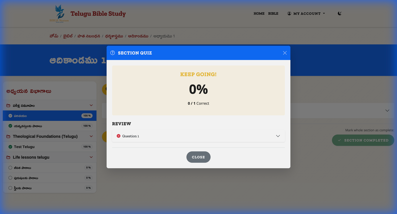 Quiz Results